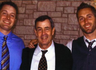 Renee Estella's rumored boyfriend Kliff Kingsbury with his father Tim Kingsbury and brother Klint Kingsbury